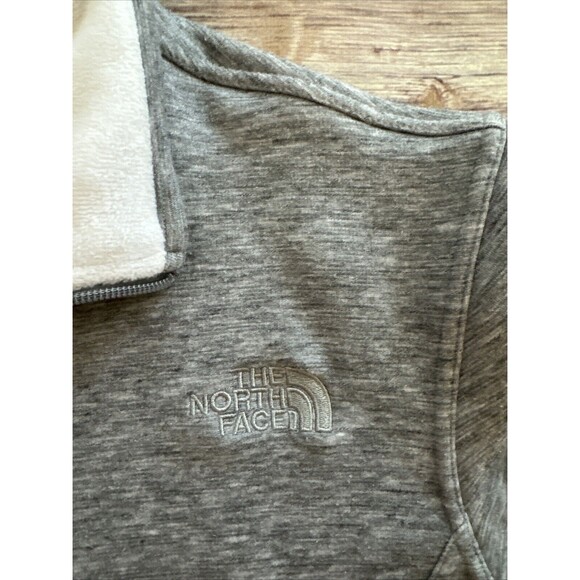 The North Face Long Sleeve Full Zip Fleece Lined Mock Neck Sweatshirt  Medium - Picture 3 of 9